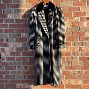 Vintage Leslie Faye houndstooth